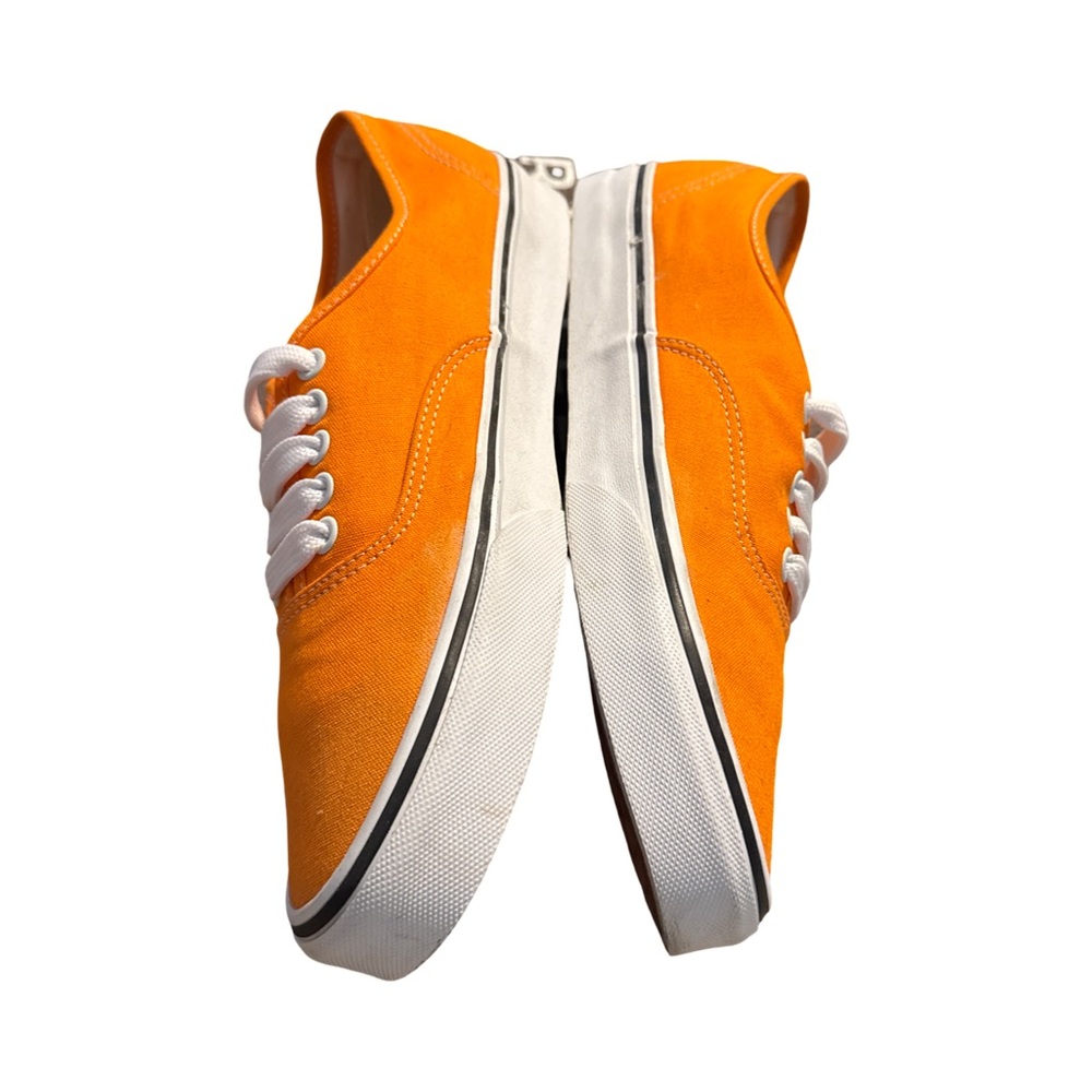 Vans Orange Canvas Low-Top Sneakers